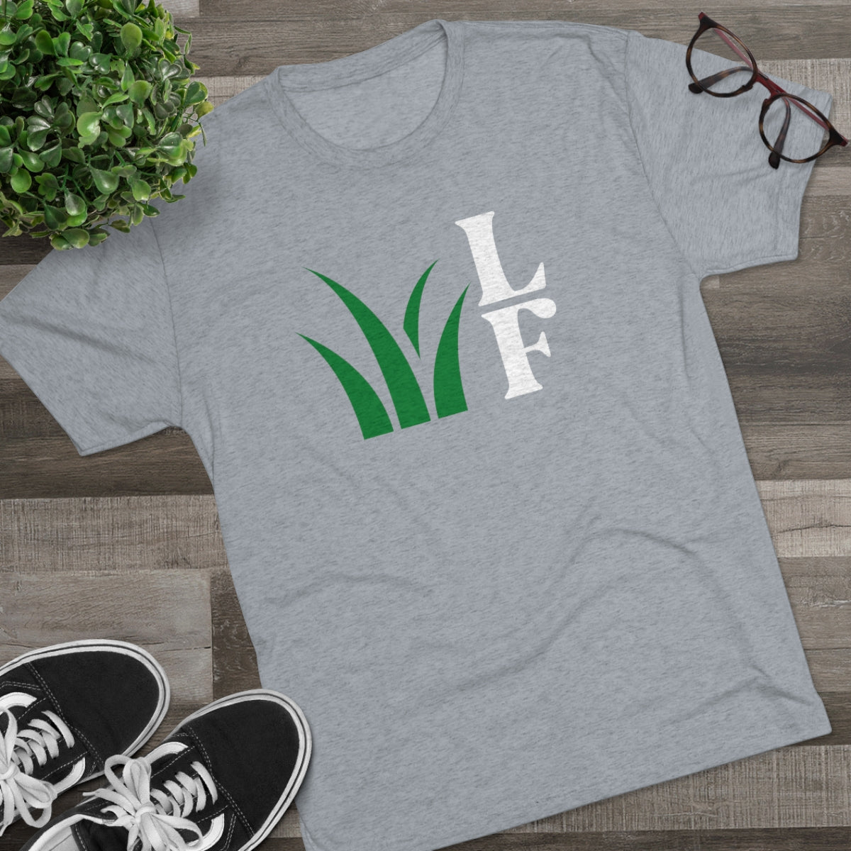 The LF Grassy Tri-Blend Crew Tee