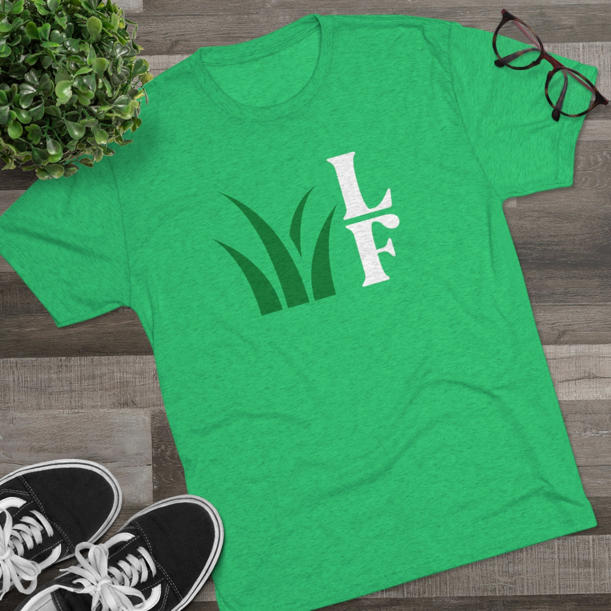 The LF Grassy Tri-Blend Crew Tee